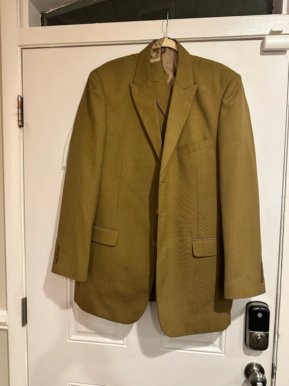 Stacy Adams Dark Mustard Men's Suit Blazer/Vest/Pants